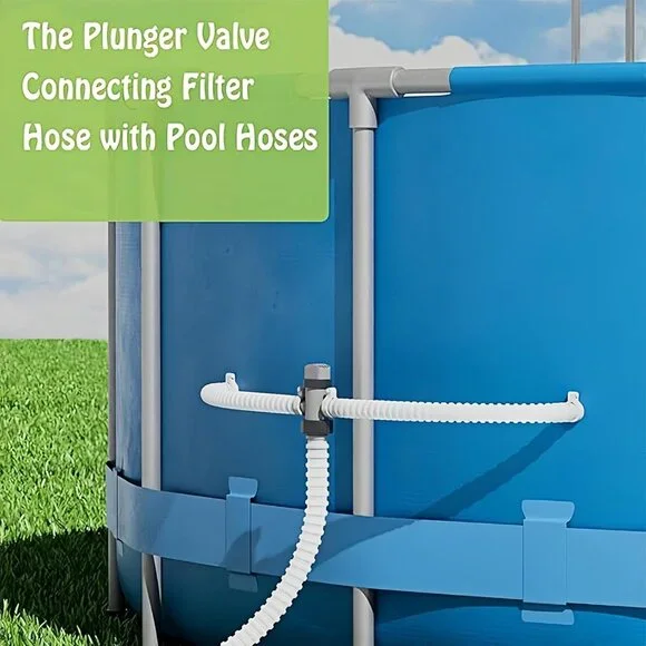 Plunger Valve Assembly Dual Split Hose 2-Pack | Compatible with Intex 11872 Pool - Picture 6 of 9